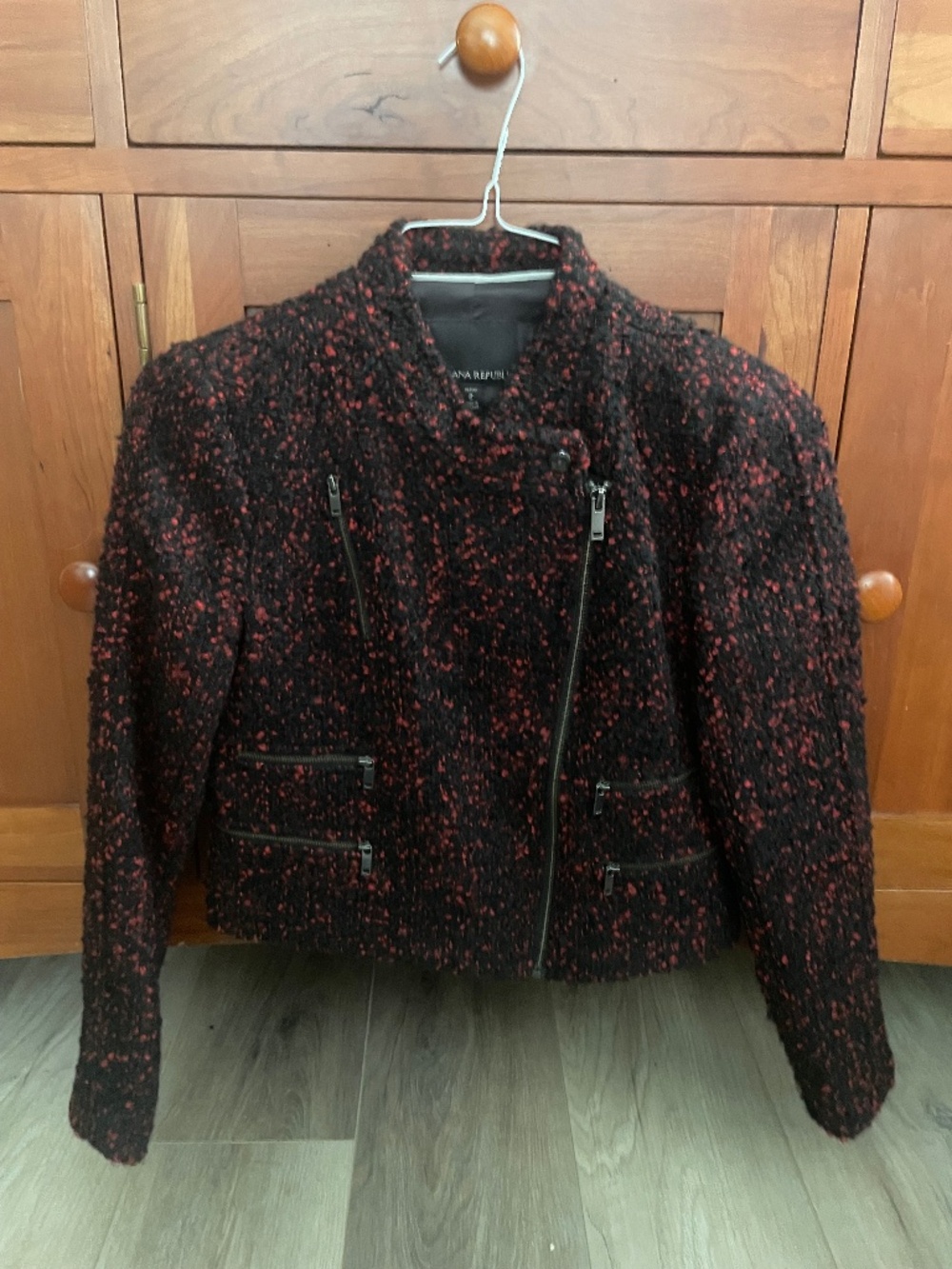 Banana Republic Tweed Moto Jacket